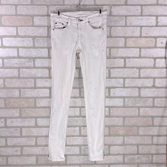 Rag & bone Skimny Jeans in Bright White Size 26 - Picture 2 of 10